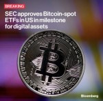 پذیرش بیتکوین نقدی توسط سازمان بورس آمریکا (SEC)