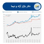 فاصله 47% دلار بازار آزاد و نیما