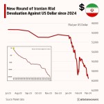 دور جدید سقوط ارزش ریال در برابر دلار آمریکا از ابتدای سال ۲۰۲۴